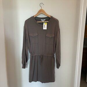 NWT BB Dakota Long Sleeve French Terry Minidress - Medium - Green